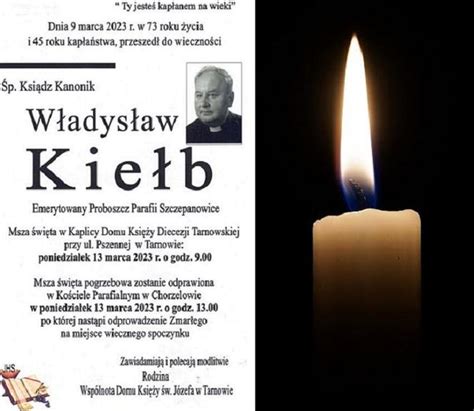 Ks Władysław Kiełb nie żyje Był proboszczem parafii w Szczepanowicach