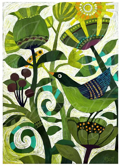 Green Bird - Etsy