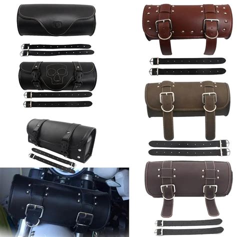 Saddlebags For Motorcycle Bag Cruiser Tool Bag Fork Barrel Shape