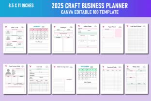 Craft Business Planner Canva Kdp Graphic By Lavlu Creative Zone