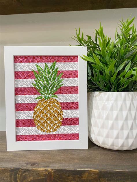 Pineapple Diamond Art Kit Etsy Israel