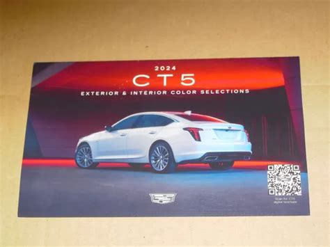 2024 CADILLAC CT5 Factory Color Chip Chart Brochure Mint EUR 11 60