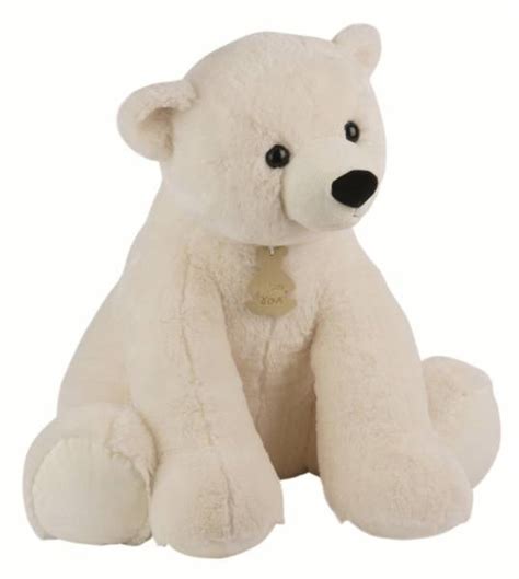 Histoire D Ours Peluche Ours Polaire Assis 34 Cm Livraison Gratuite