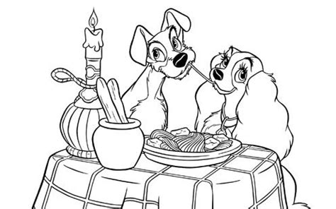 Coloriages La Belle Et Le Clochard Coloriage Coloriage Disney Et My