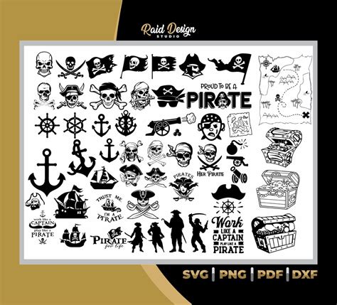 Pirate Silhouette Svg, Png, Pdf, Dxf - Etsy