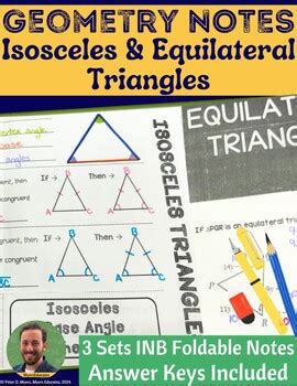 Isosceles Equilateral Triangles Guided Foldable Notes By Myerseducates