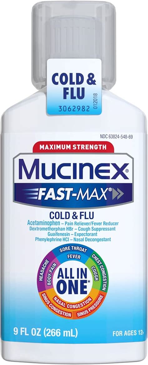 Amazon Mucinex Fast Max Maximum Strength All In One Cold Flu 9