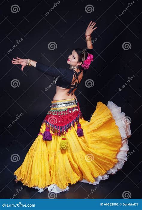 Beautiful Exotic Belly Tribal Dancer Woman Stock Photo Image Of