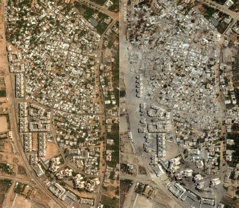 Israel X Hamas Novas Imagens Mostram Antes E Depois De Destruição Em Gaza