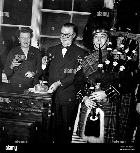 Scottish haggis burns night Black and White Stock Photos & Images - Alamy