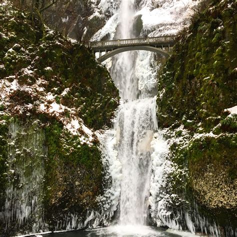 Winter At Multnomah Falls Lodge | Mt. Hood and the Columbia River Gorge