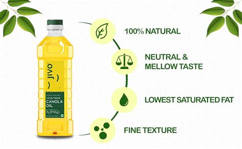 Jivo Canola Cold Pressed Edible Oil Litres With Litre Premium