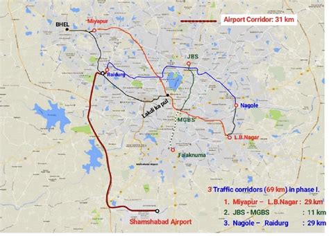 Hyderabad Airport Metro: Survey Completed, Ground Work Starts With Peg ...