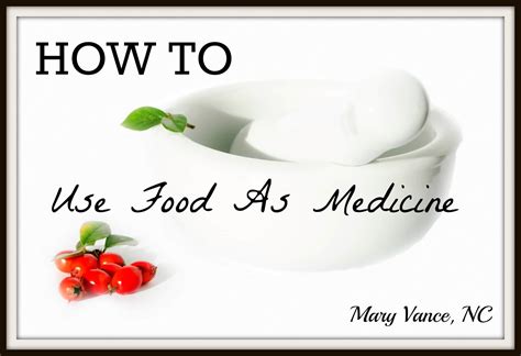 How to Use Food as Medicine - Mary Vance, NC