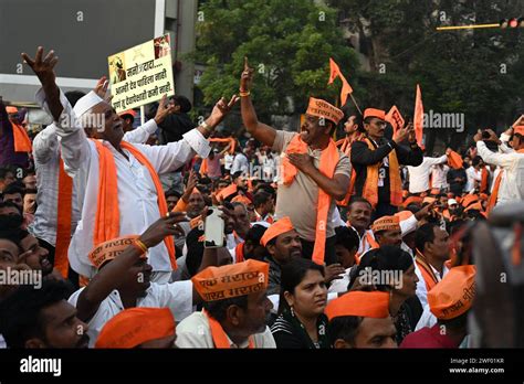 Navi Mumbai India January 27 Huge Crowd Gather At Chhatrapati