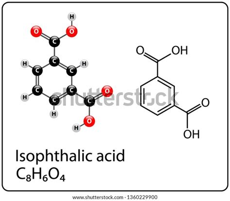 Isophthalic Acid Molecule Structure Stock Vector (Royalty Free ...