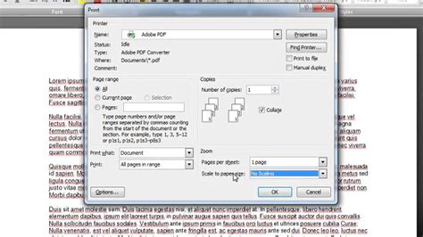 How To Adjust The Paper Size For Printing In Microsoft Word 2010