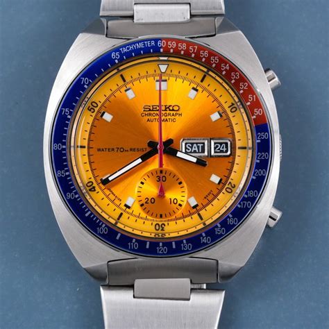 Seiko Pogue NO RESERVE PRICE Chronograph Pepsi 6139 6002 No