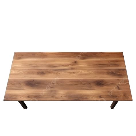 Wooden Table Wood Table Top Front View 3d Render Isolated Product