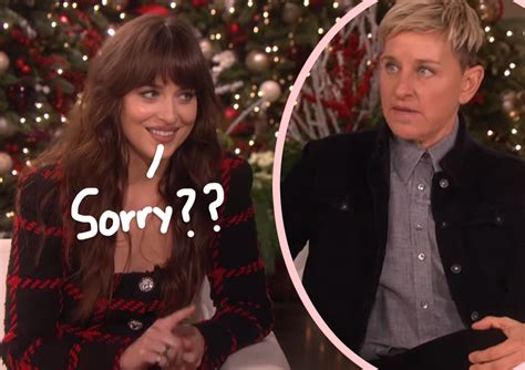 Fans Are Convinced Dakota Johnson Ended The Ellen DeGeneres Show After Interview Clip Goes Viral ...