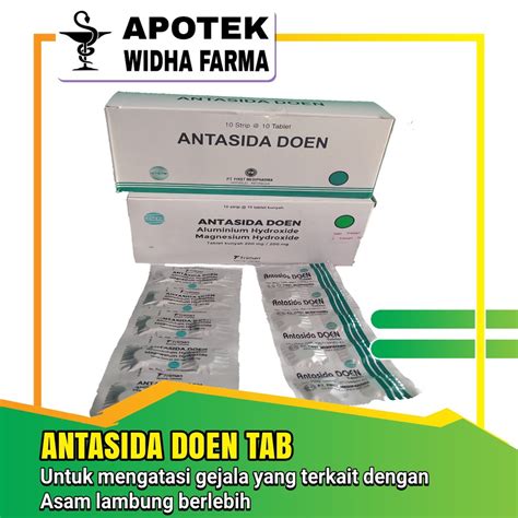 Jual Antasida Doen Strip Triman Fm First Medipharma Isi Tablet