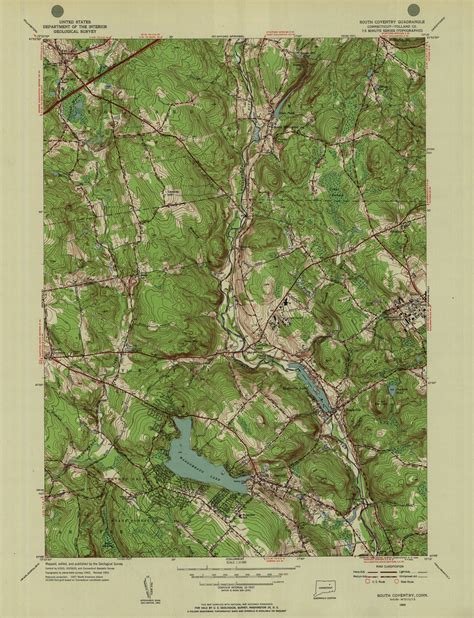 South Coventry Quadrangle 1953 Usgs Topographic Map 131 Flickr