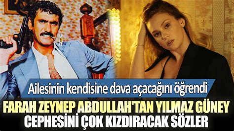 Ailesinin Kendisine Dava A Aca N Rendi Farah Zeynep Abdullah Tan