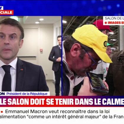 Video Salon De L Agriculture Quand Emmanuel Macron Console Deux