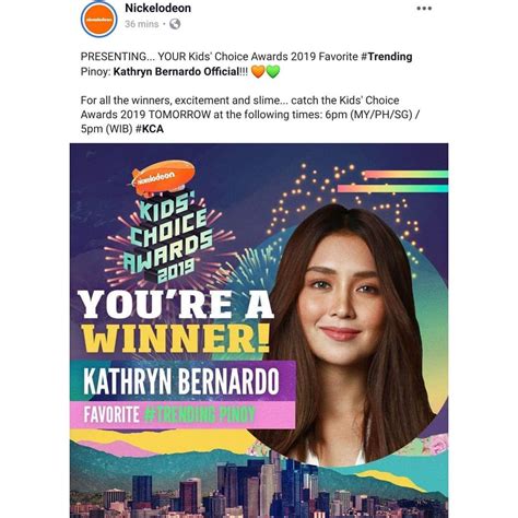 Congratulations, @bernardokath for winning the Nickelodeon's Kids ...