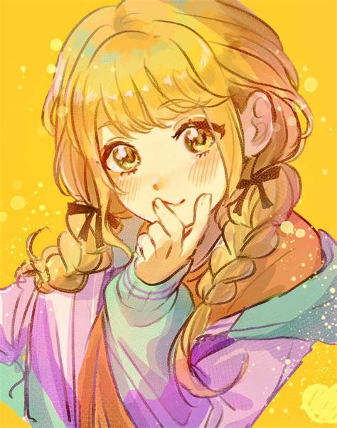 Safebooru Girl Blonde Hair Blush Braid Fujita Kotone Gakuen Idolmaster Highres Idolmaster