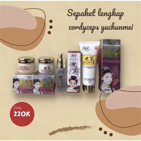 Jual Cordyceps Yu Chun Mei Import Cream Siang Malam Serum Sabun