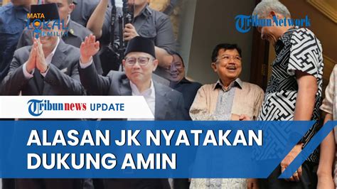 Update Hari Menuju Pilpres Jusuf Kalla Dukung Amin Sebut