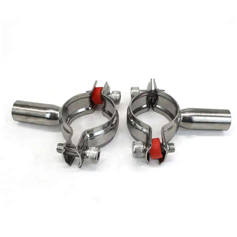 Strength Stainless Steel Tube Clamps Sanitary Pipe Clamp With Corrosion