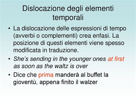 Dislocazione Ed Enfasi Ppt Scaricare