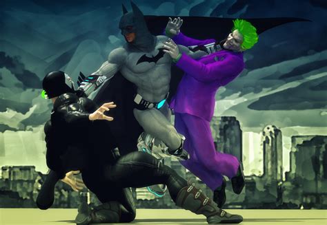 Batman vs Joker and Bane by hiram67 on DeviantArt