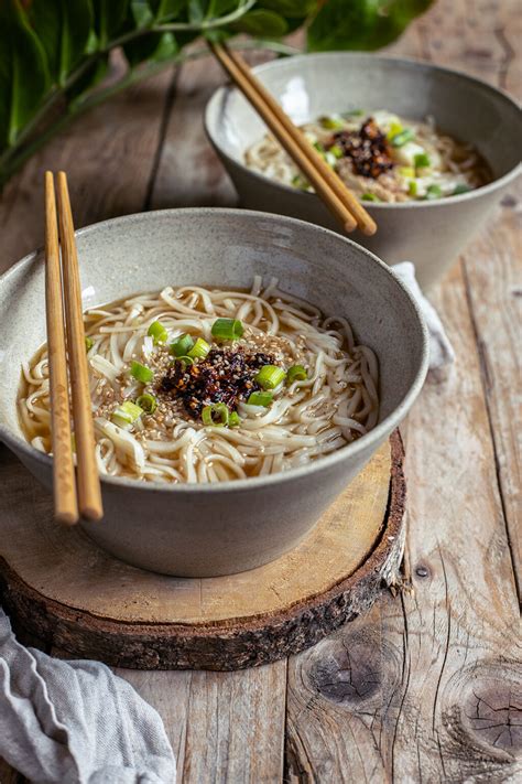 Zweierlei Udon Nudelsuppen Basic Gochujang Veganer Foodblog Aus