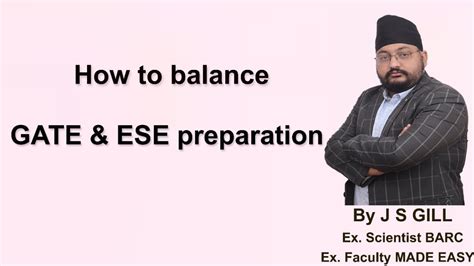 Beginners Guide For GATE ESE How To Balance GATE ESE Preparation