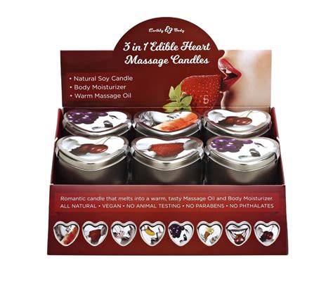 Earthly Body Edible Massage Candle 4oz Adult Wholesale Distributors