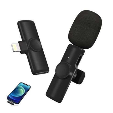 K8 Wireless Collar Clip Professional Microphone For Live Video