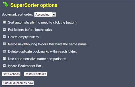 Chrome Super Sorter Options Attualissimo It Tecnologia