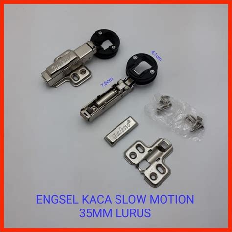 Jual Engsel Sendok Kaca 35 Mm Slow Motion Lurus Bengkok Soft Close