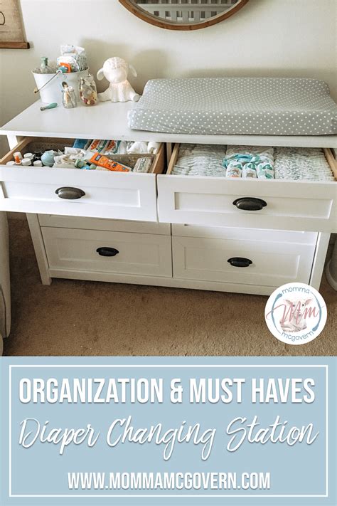 Diaper Changing Station Organization Must Haves Momma Mcgover