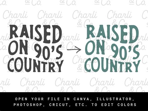 Raised On 90s Country Svg 90s Svg Country Music Svg Trending Svg