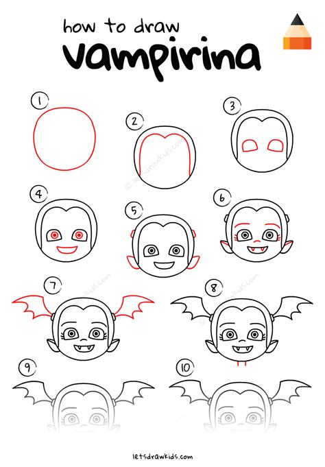 how to draw a cartoon vampire with different facial expressions and head shapes for halloween ...