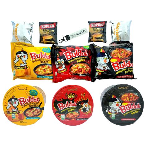 Samyang Buldak Spicy Korean Bowl Ramen Variety 13 Piece