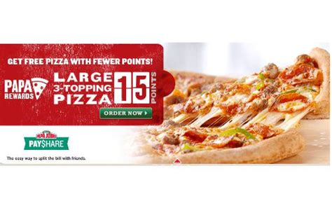 Papa John's Rewards Code | Free Large Pizza :: Southern Savers