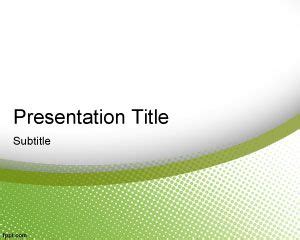 Green Elegance PowerPoint Template PPT Template