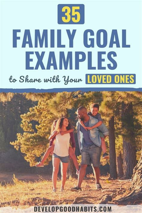 35 Family Goal Examples to Share with Your Loved Ones