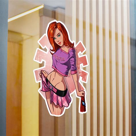 Mary Jane Decal For Mature People Ecchi Nsfw Sexy Anime Girl