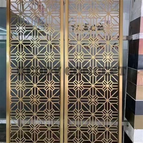 Keddy Golden Pvd Color Stainless Steel Partition Panel Steel Grade